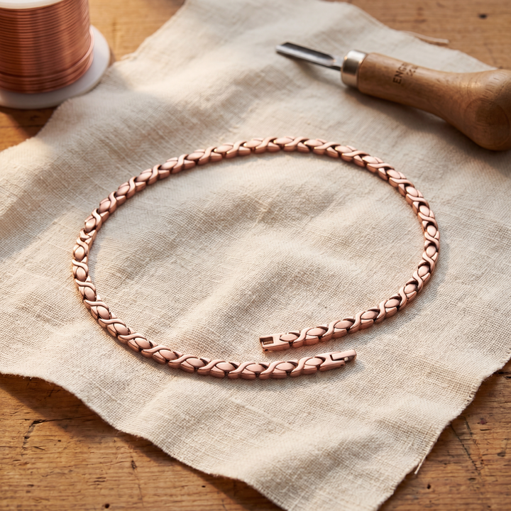 Collier en cuivre de cèdre de Margot Cuivre