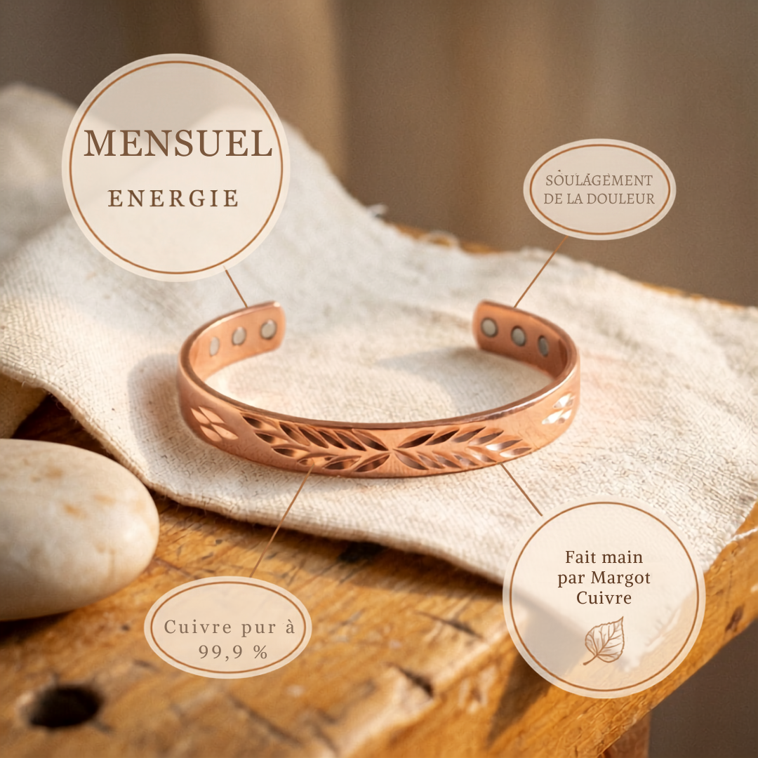 Bracelet en Cuivre Lunaire de Margot Cuivre