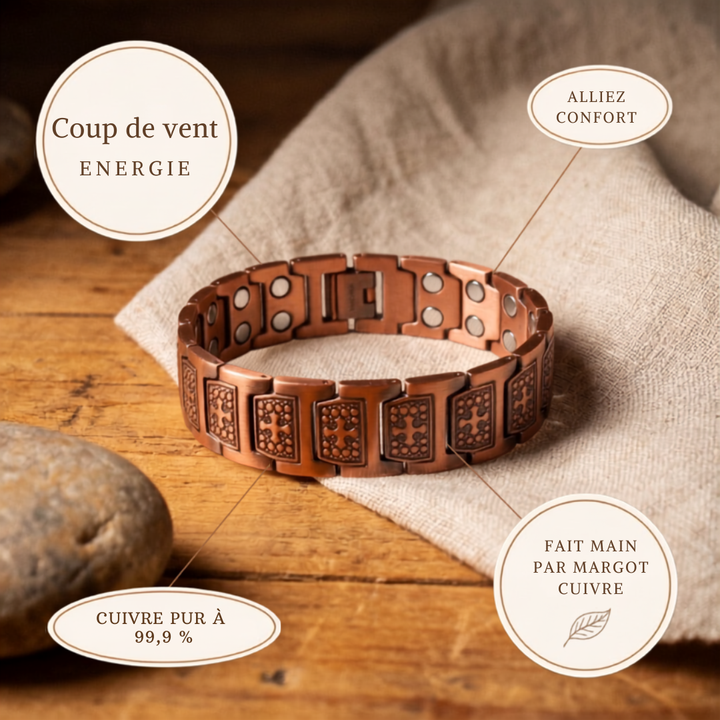 Margot Cuivre Gale Bracelet en Cuivre pour Homme