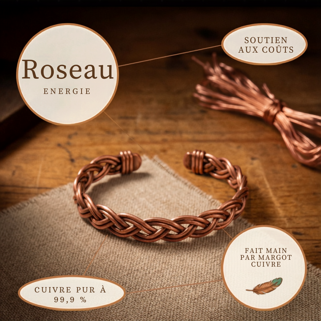 Bracelet de cheville en cuivre Reed de Margot Cuivre