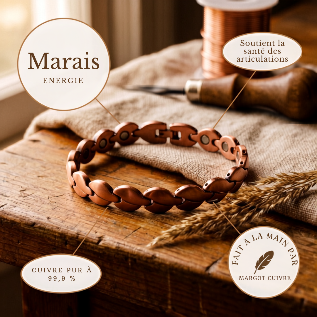 Bracelet de cheville en cuivre Marsh de Margot Cuivre