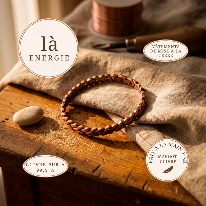 Bracelet de Cheville en Cuivre Margot Cuivre Dune