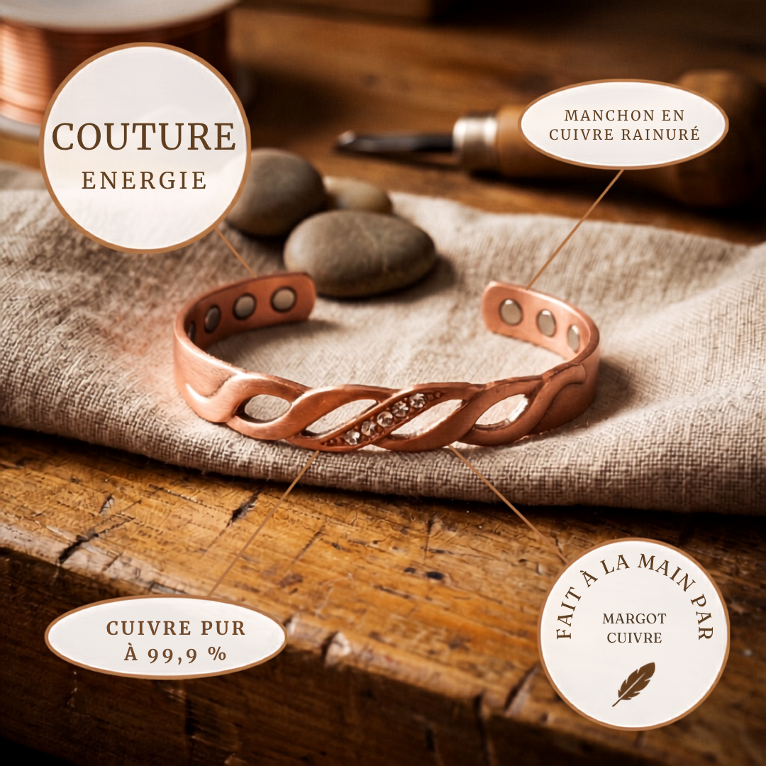 Bracelet en cuivre Margot Cuivre