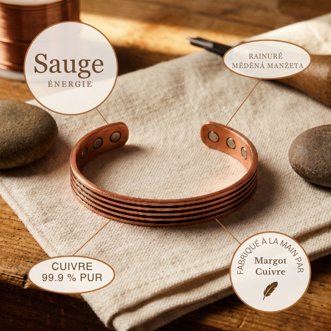 Boucles d'oreilles Margot Cuivre Sage Copper