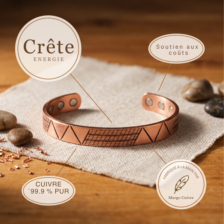 Bracelet en cuivre Margot Cuivre Crest
