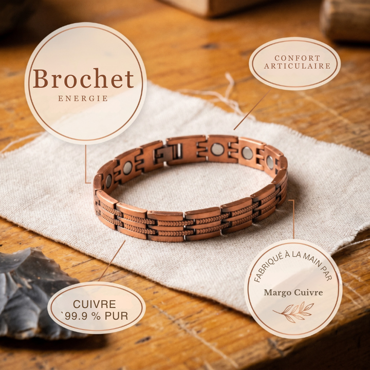 Bracelet en cuivre pour homme Margot Cuivre Gorse