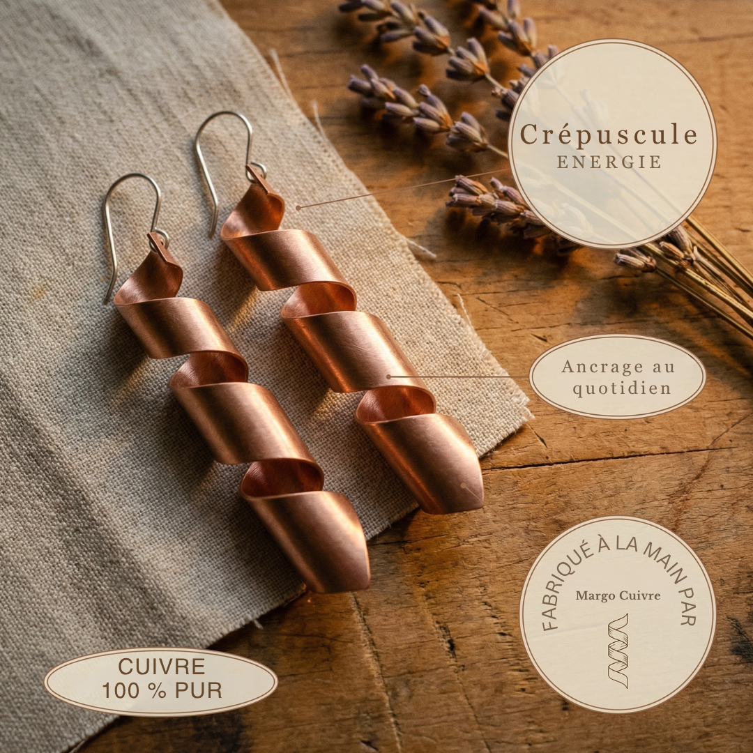 Boucles d'oreilles en cuivre de Margot Cuivre