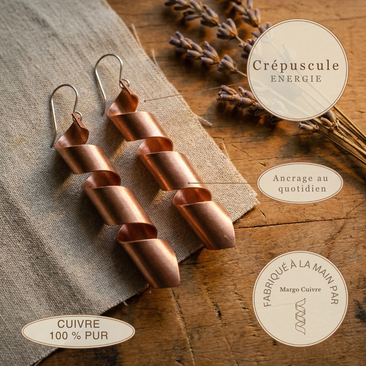 Boucles d'oreilles en cuivre de Margot Cuivre