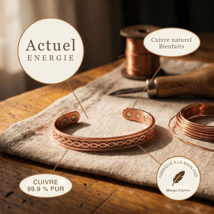Bracelet en Cuivre Actuel de Margot Cuivre
