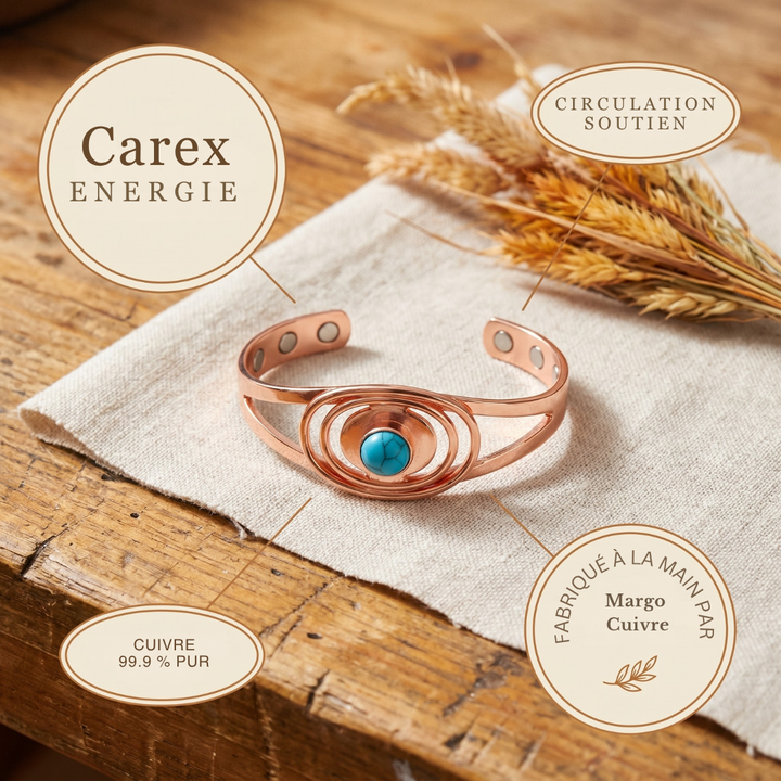 Collier en cuivre avec verou