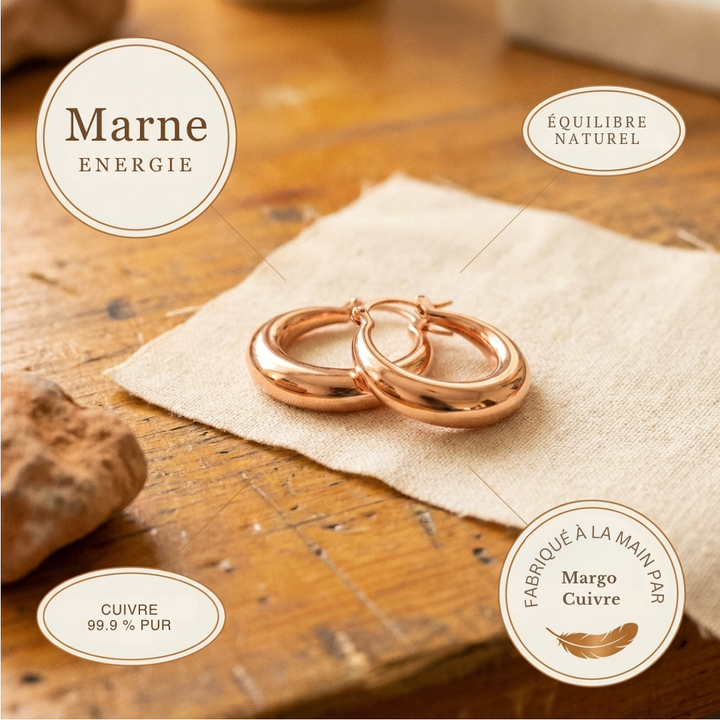 Boucles d'oreilles en cuivre de Margot Cuivre