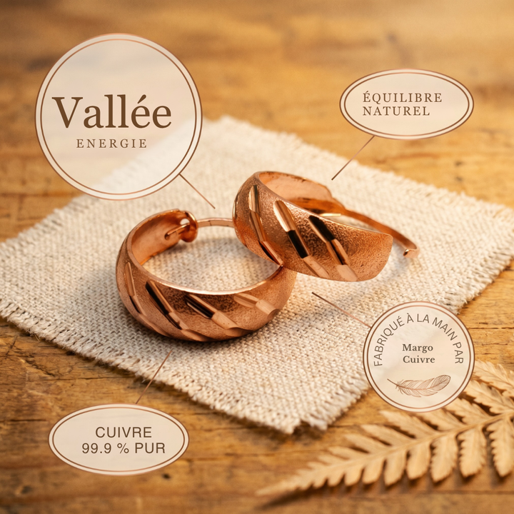 Boucles d'oreilles en cuivre de Margot Cuivre