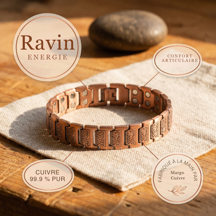 Bracelet en cuivre pour homme Margot Cuivre Glen