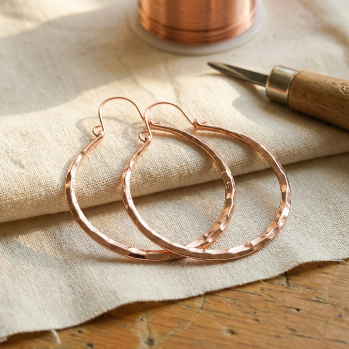 Boucles d'oreilles en cuivre Margot Cuivre