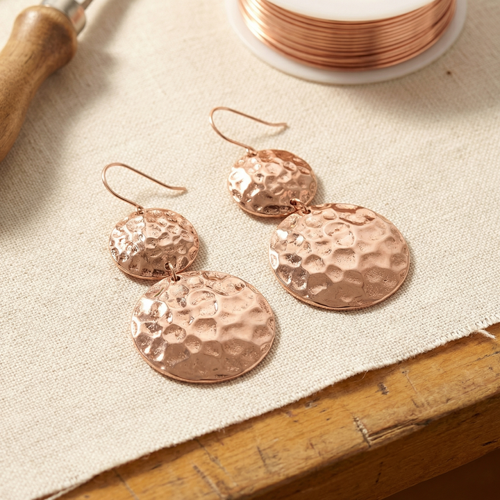 Boucles d'oreilles en cuivre de Margot Cuivre pour le Solstice