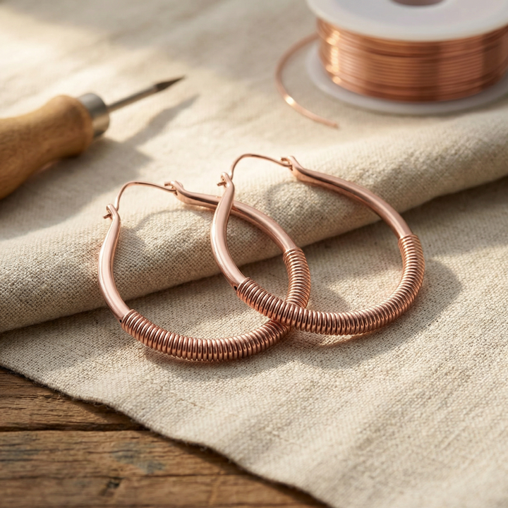 Boucles d'oreilles en cuivre Margot Cuivre Creek