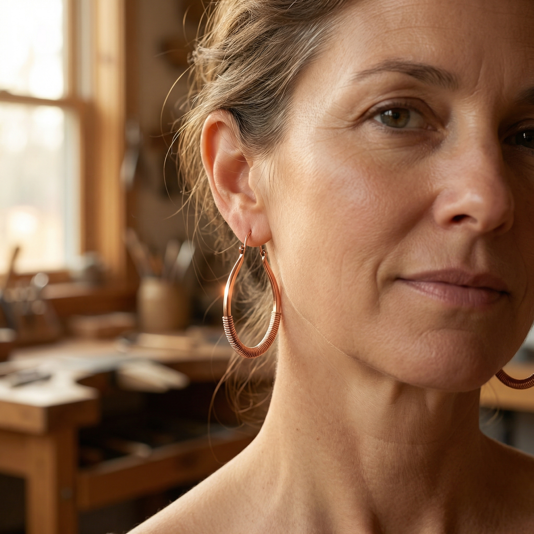 Boucles d'oreilles en cuivre Margot Cuivre Creek