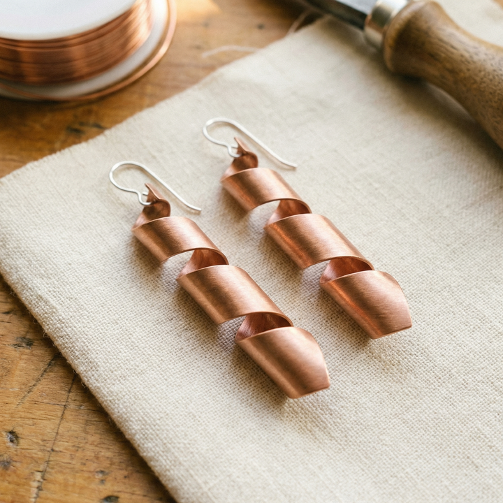Boucles d'oreilles en cuivre de Margot Cuivre