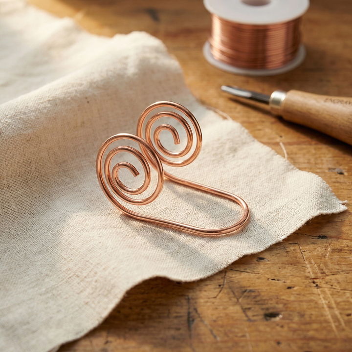 Margot Cuivre Flow Spirale en Cuivre Artisanale