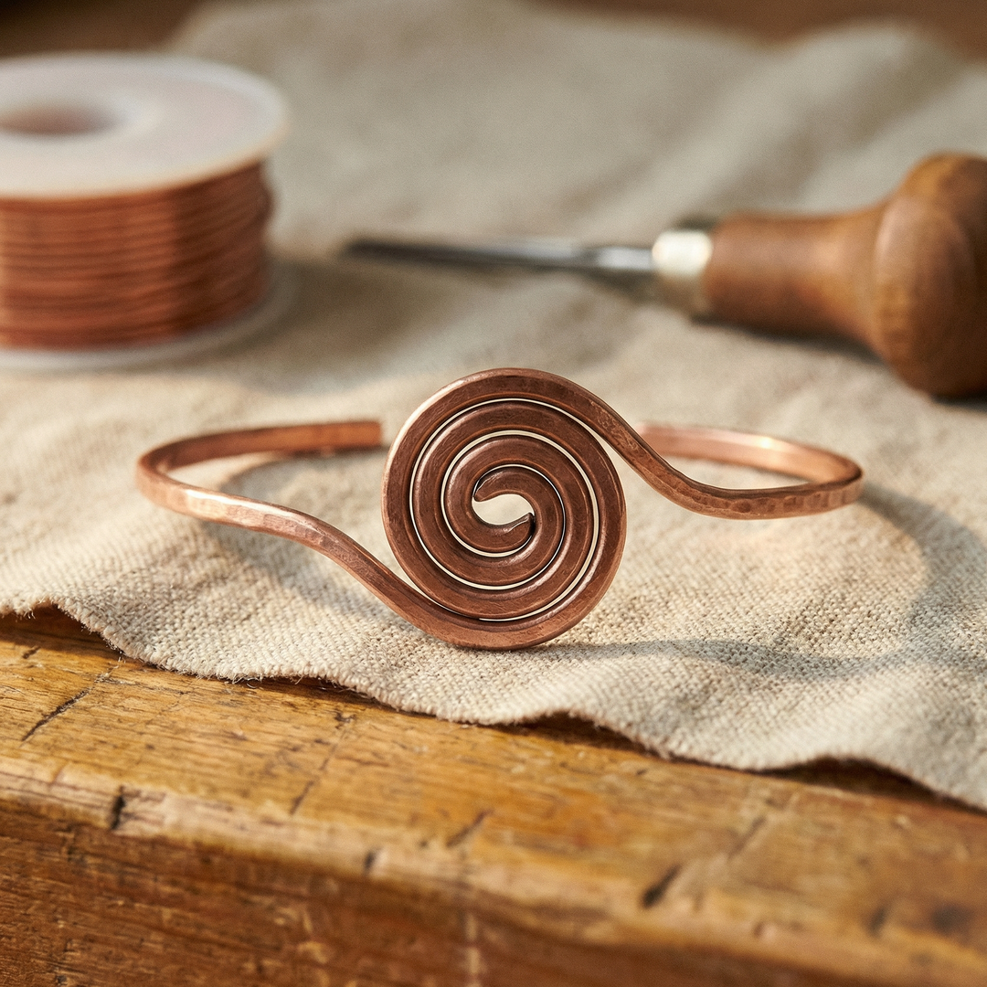 Bracelet de cheville en Margot Cuivre