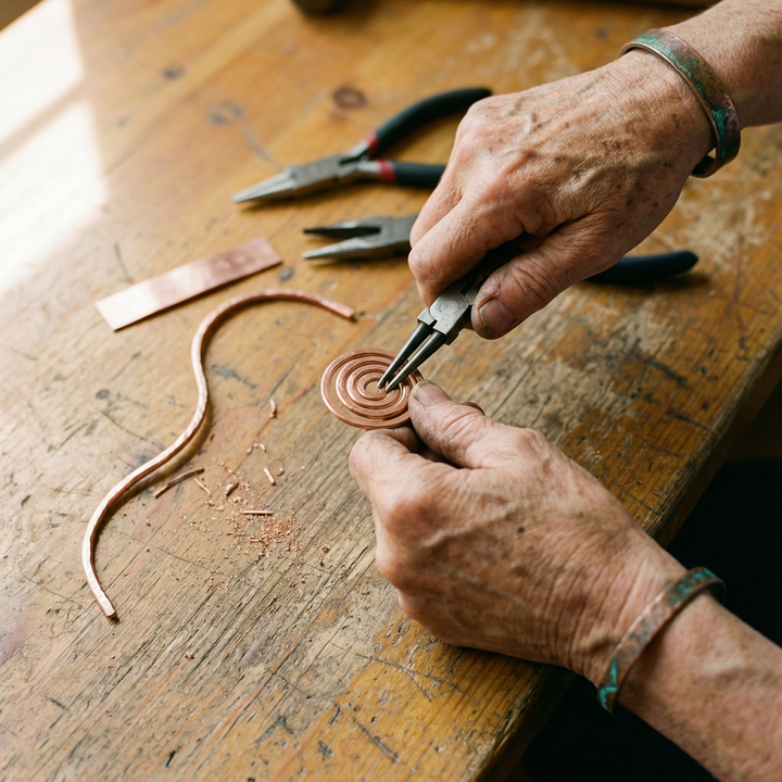 Bracelet de cheville en Margot Cuivre