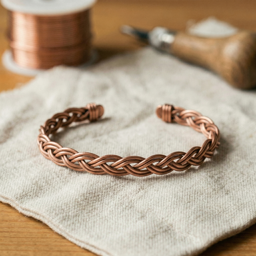 Bracelet de cheville en cuivre Reed de Margot Cuivre
