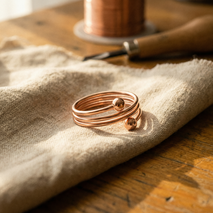 Bague en cuivre fin en alliage de cuivre