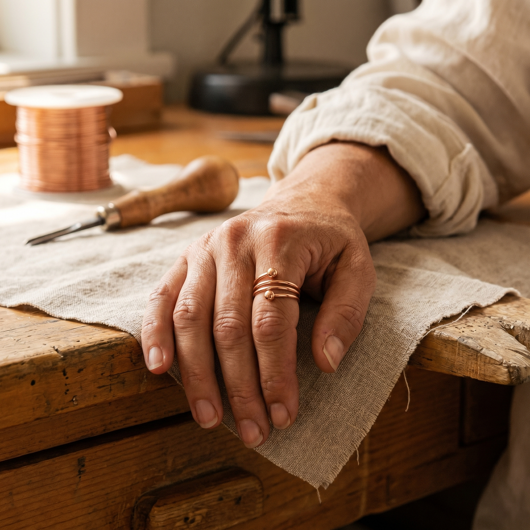 Bague en cuivre fin en alliage de cuivre