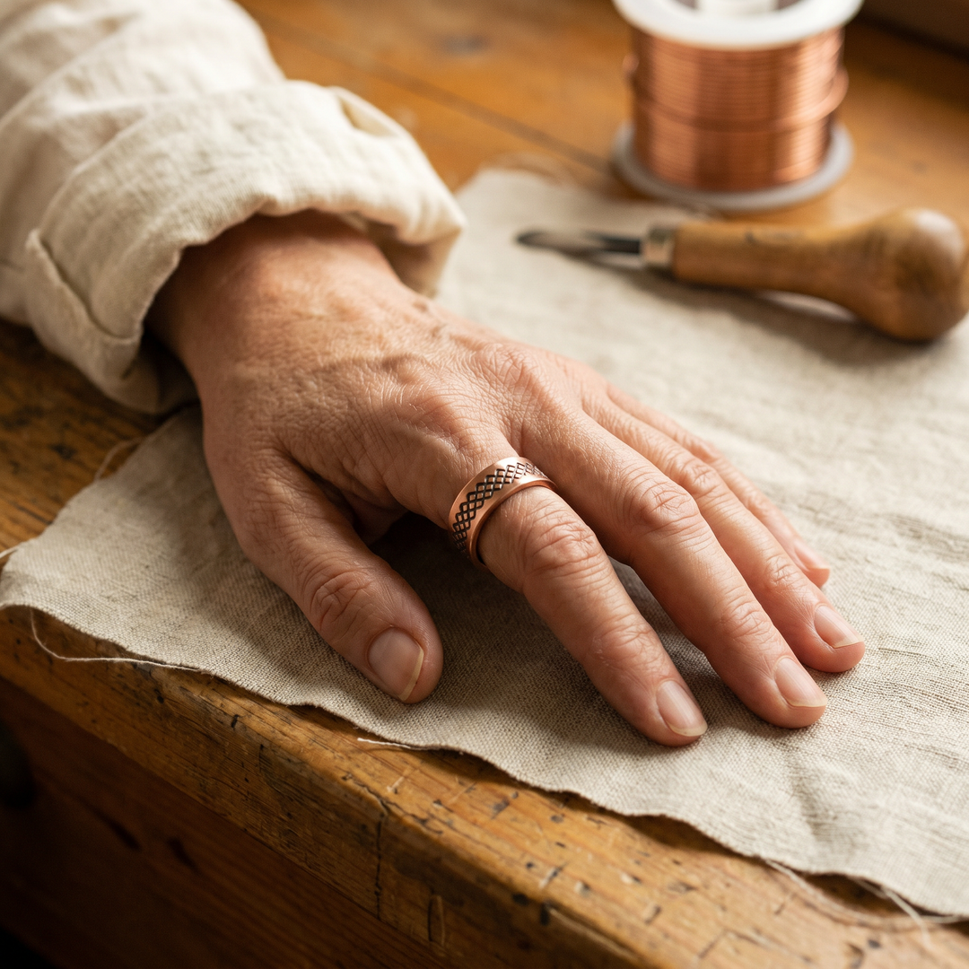 Bague en cuivre Margot Cuivre Grid
