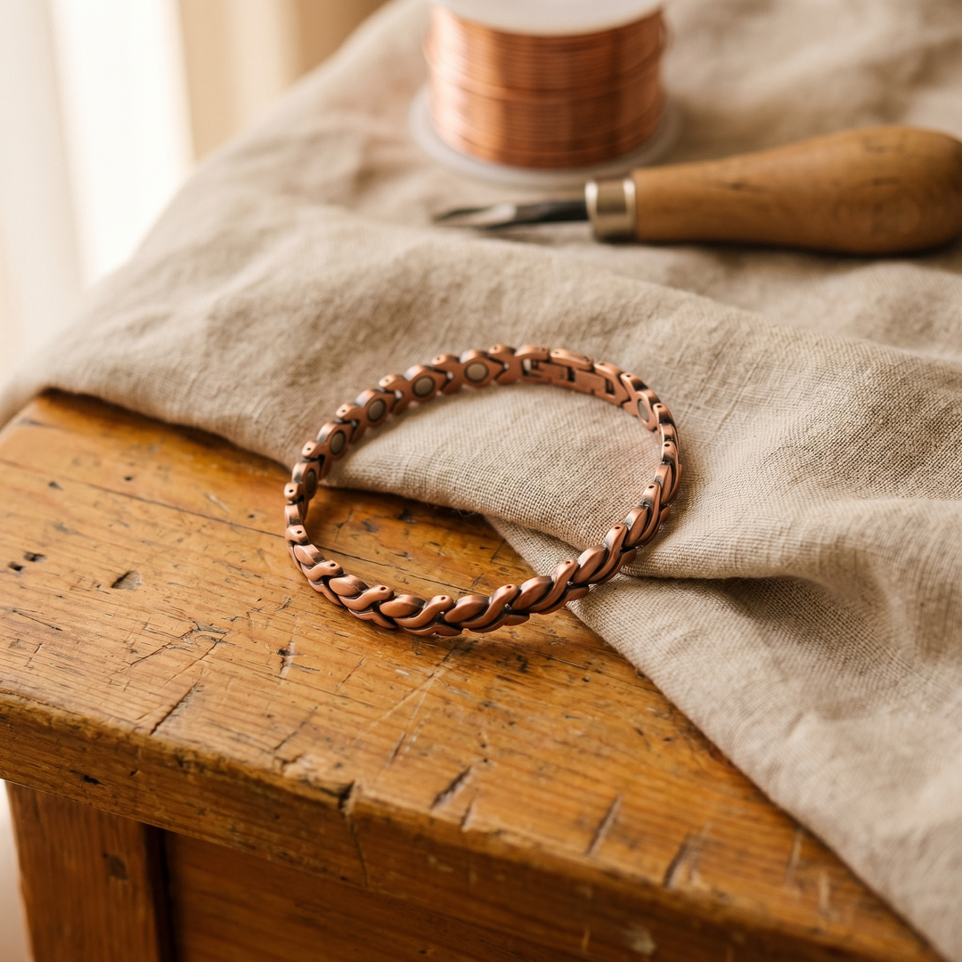 Bracelet de Cheville en Cuivre Margot Cuivre Dune