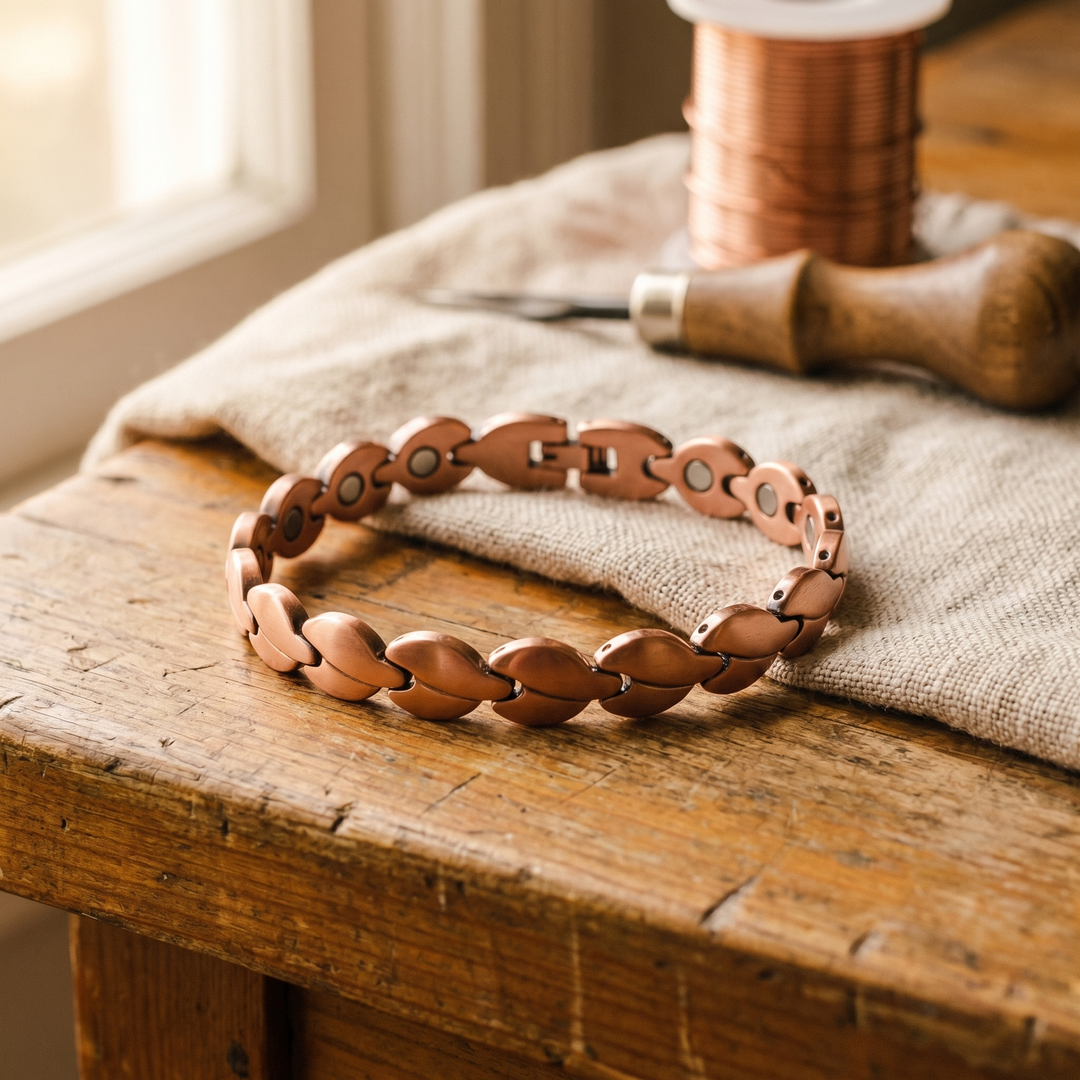 Bracelet de cheville en cuivre Marsh de Margot Cuivre