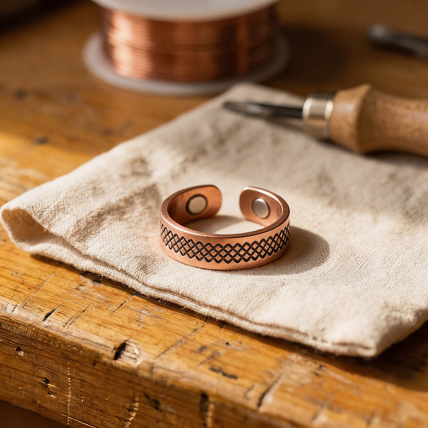 Bague en cuivre Margot Cuivre Grid
