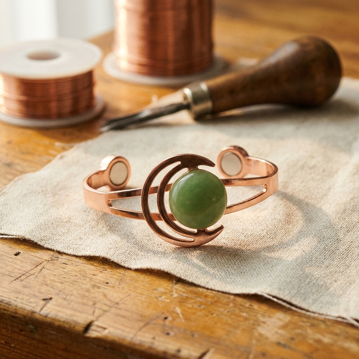 Bracelet en cuivre vert Margot Cuivre Sphere