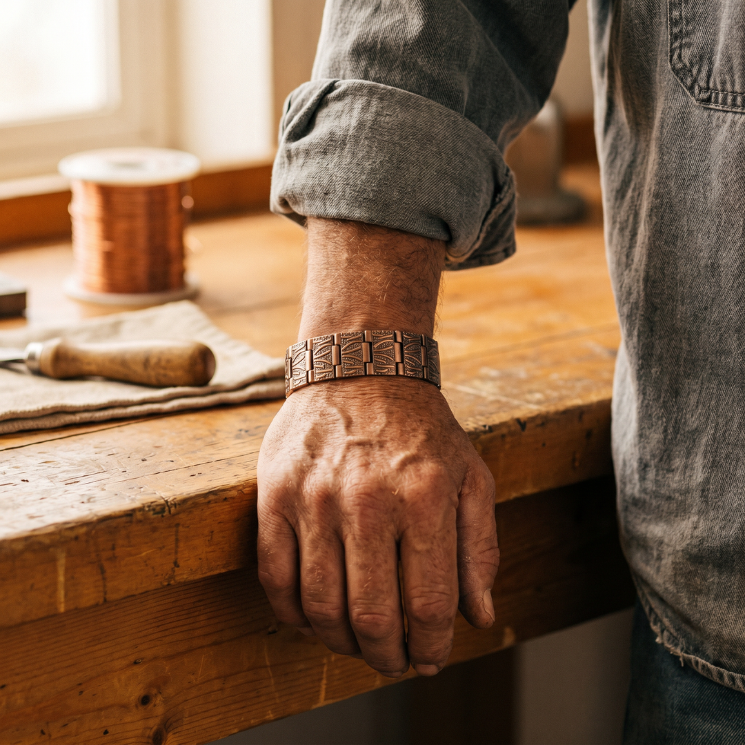 Bracelet en cuivre pour homme Margot Cuivre Grit