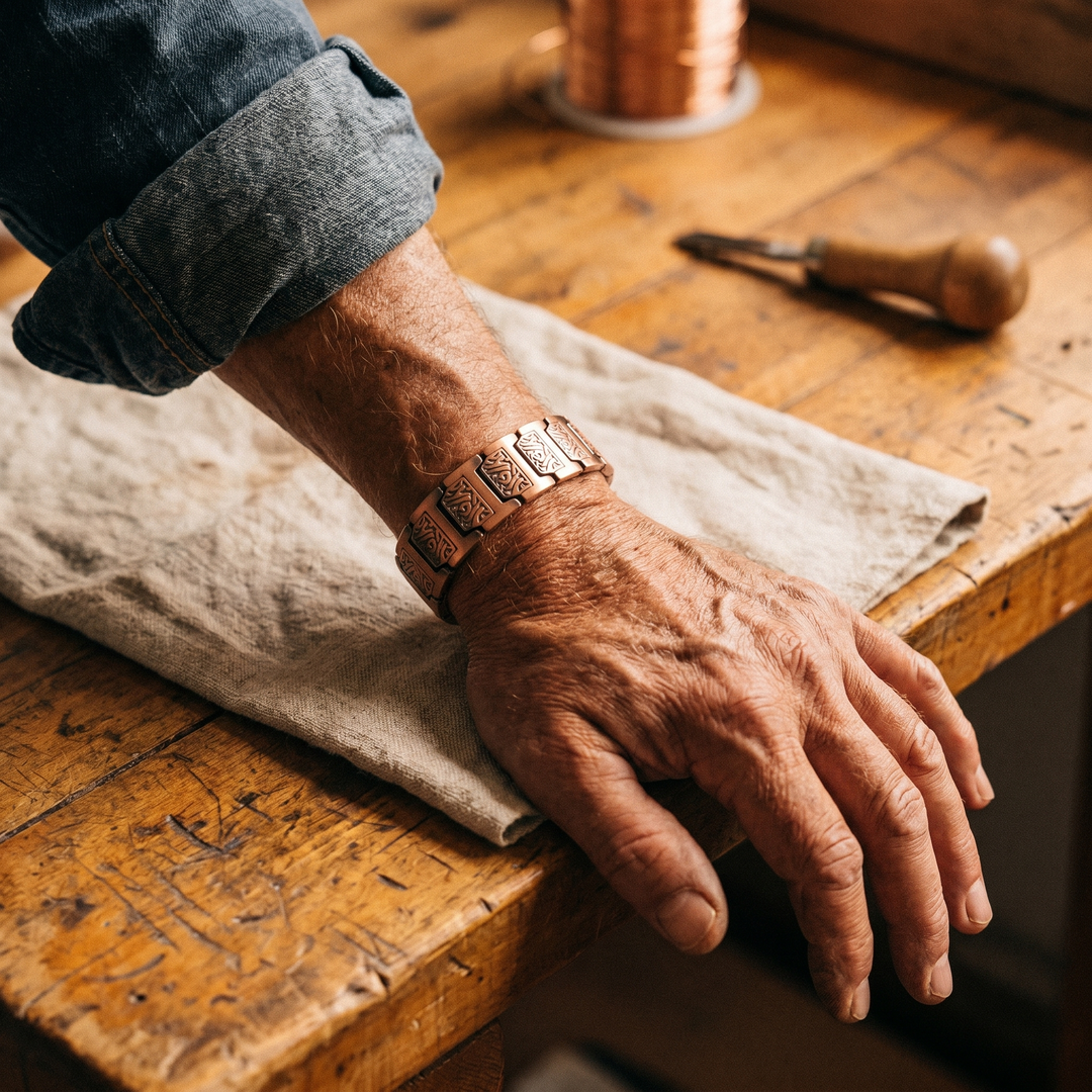 Bracelet en cuivre pour homme Margot Cuivre Glen