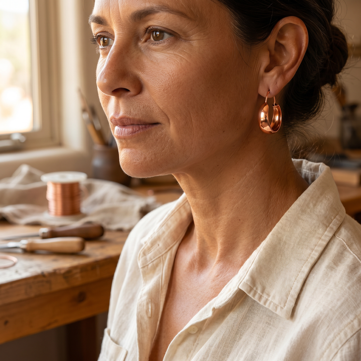 Boucles d'oreilles en cuivre de Margot Cuivre