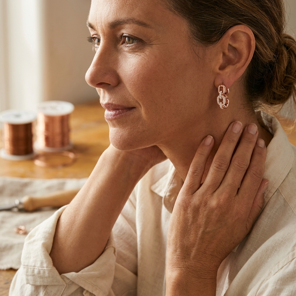 Boucles d'oreilles en cuivre de Margot Cuivre
