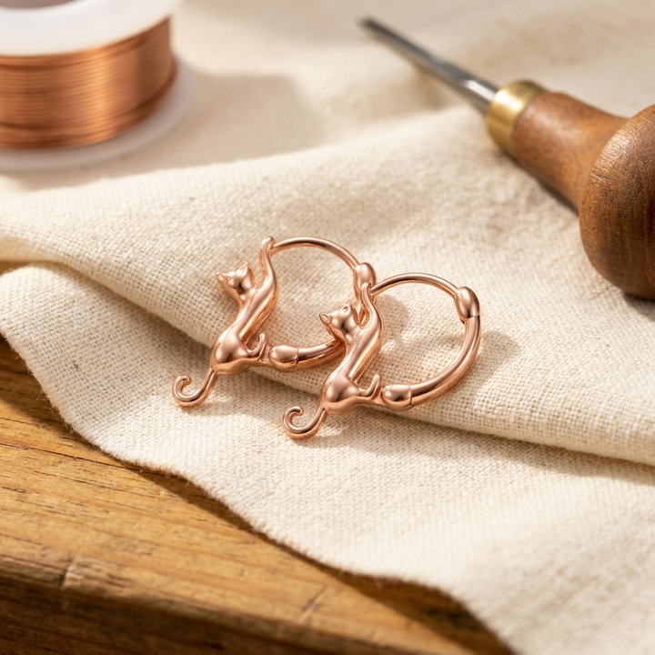Boucles d'oreilles en cuivre Margot Cuivre
