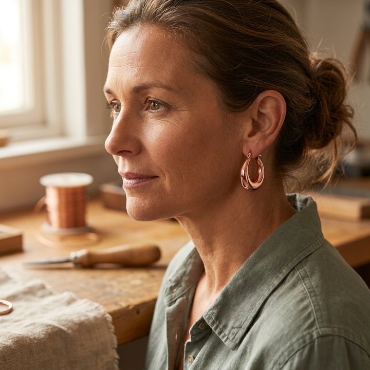 Boucles d'oreilles en cuivre de Margot Cuivre